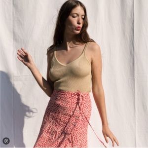 Rouje Lili top in creamy tan